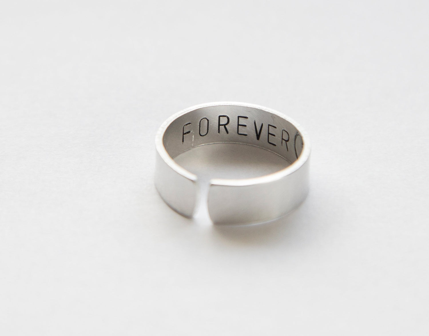 Hidden message ring, secret message aluminum ring, hidden message