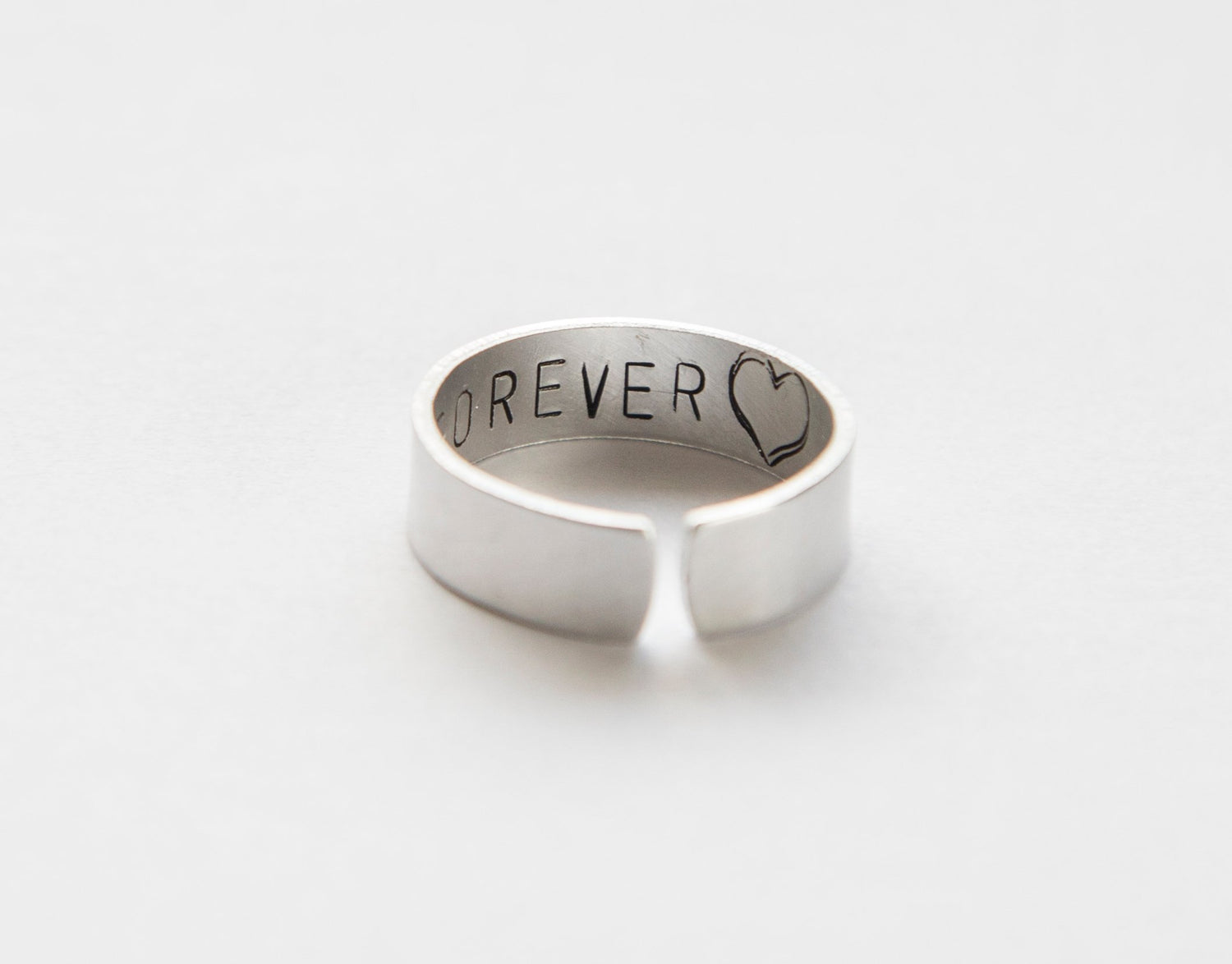 Hidden message ring, secret message aluminum ring, hidden message