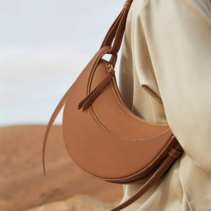 Genuine Leather  Crescent Bag - RADA LONDON