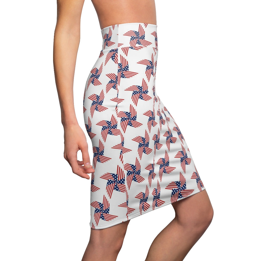 Skirt, Stars and Stripes us Pencil Skirt, S28296