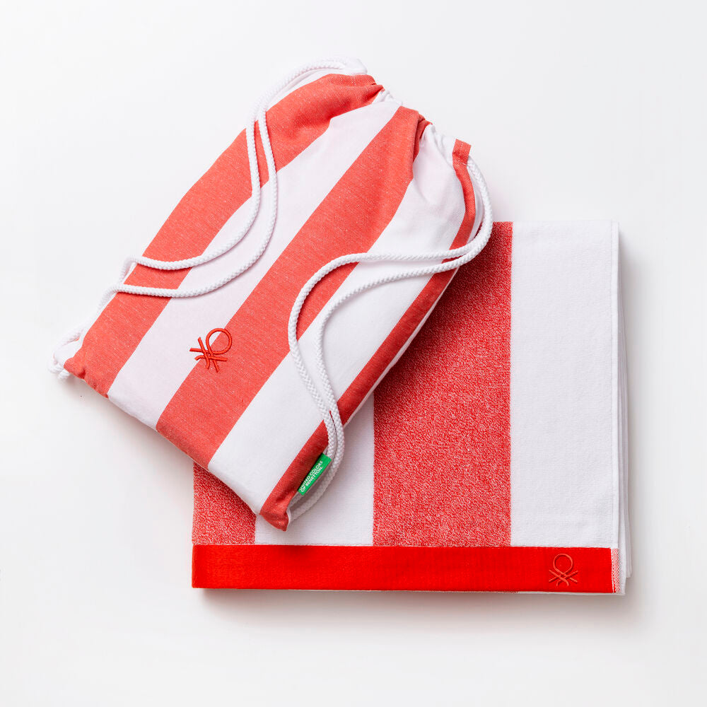 Towel set Benetton Picnic Red Cotton (2 pcs)