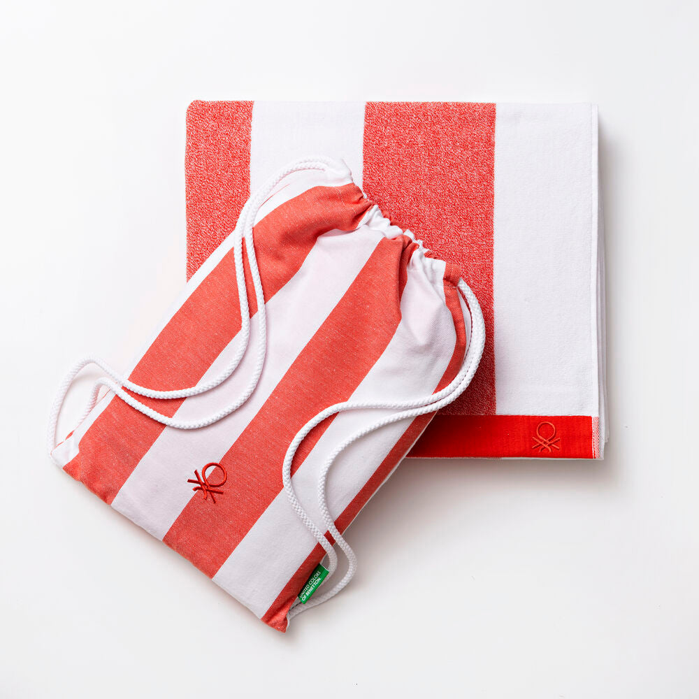 Towel set Benetton Picnic Red Cotton (2 pcs)