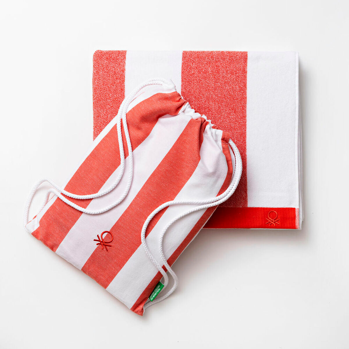 Towel set Benetton Picnic Red Cotton (2 pcs)