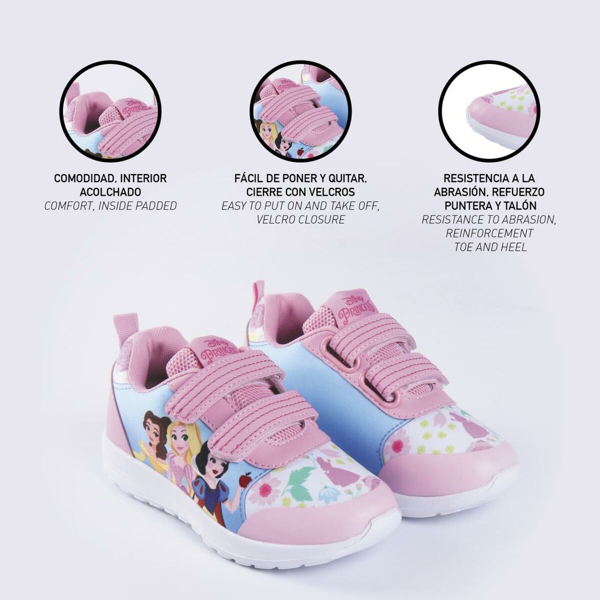 Sports Shoes for Kids Princesses Disney Pink