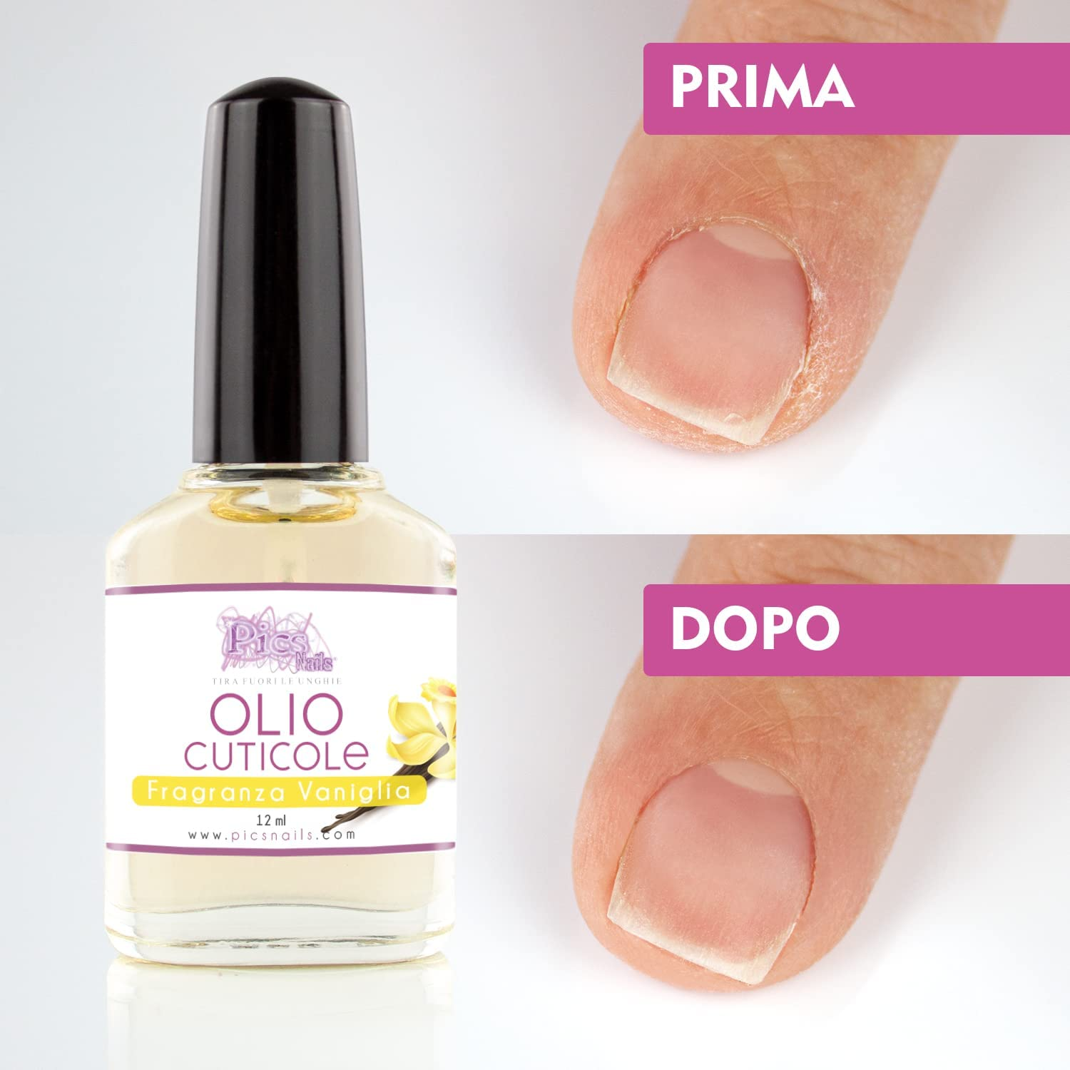 Olio Cuticole Unghie Di Mani E Piedi Professionale Vaniglia 12 ml