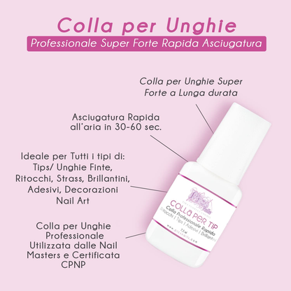 Colla per Unghie Professionale Extra Forte 7,5 g