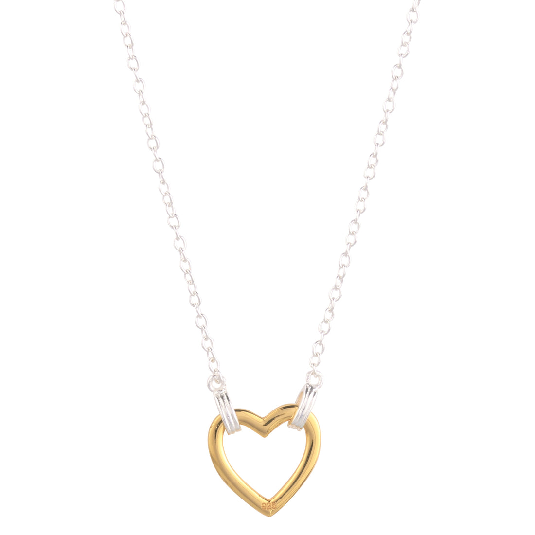 18K Gold Plated Heart Pendant Necklace