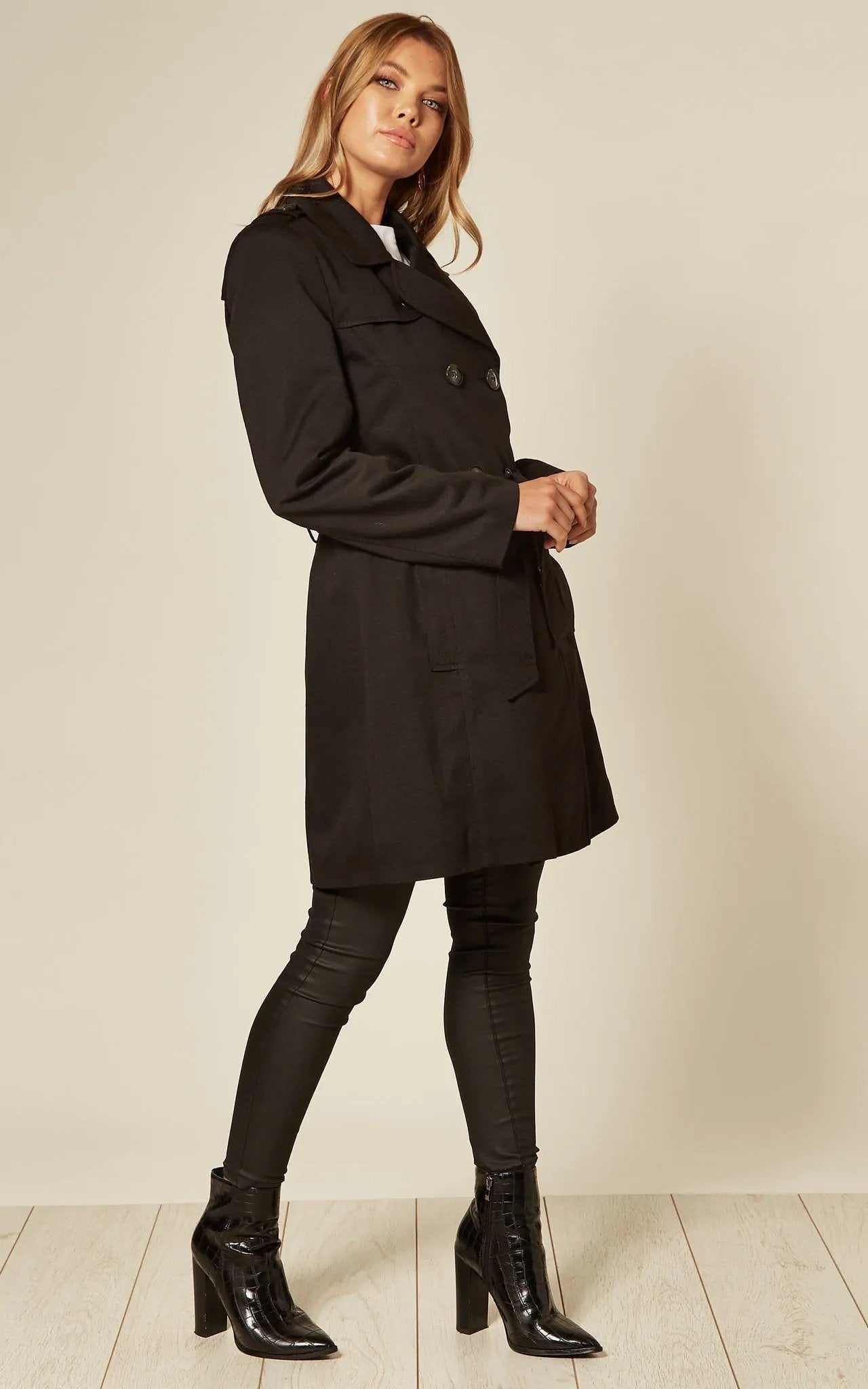 Spring/Summer Military Double Breasted Trench Coat (9049-SP)