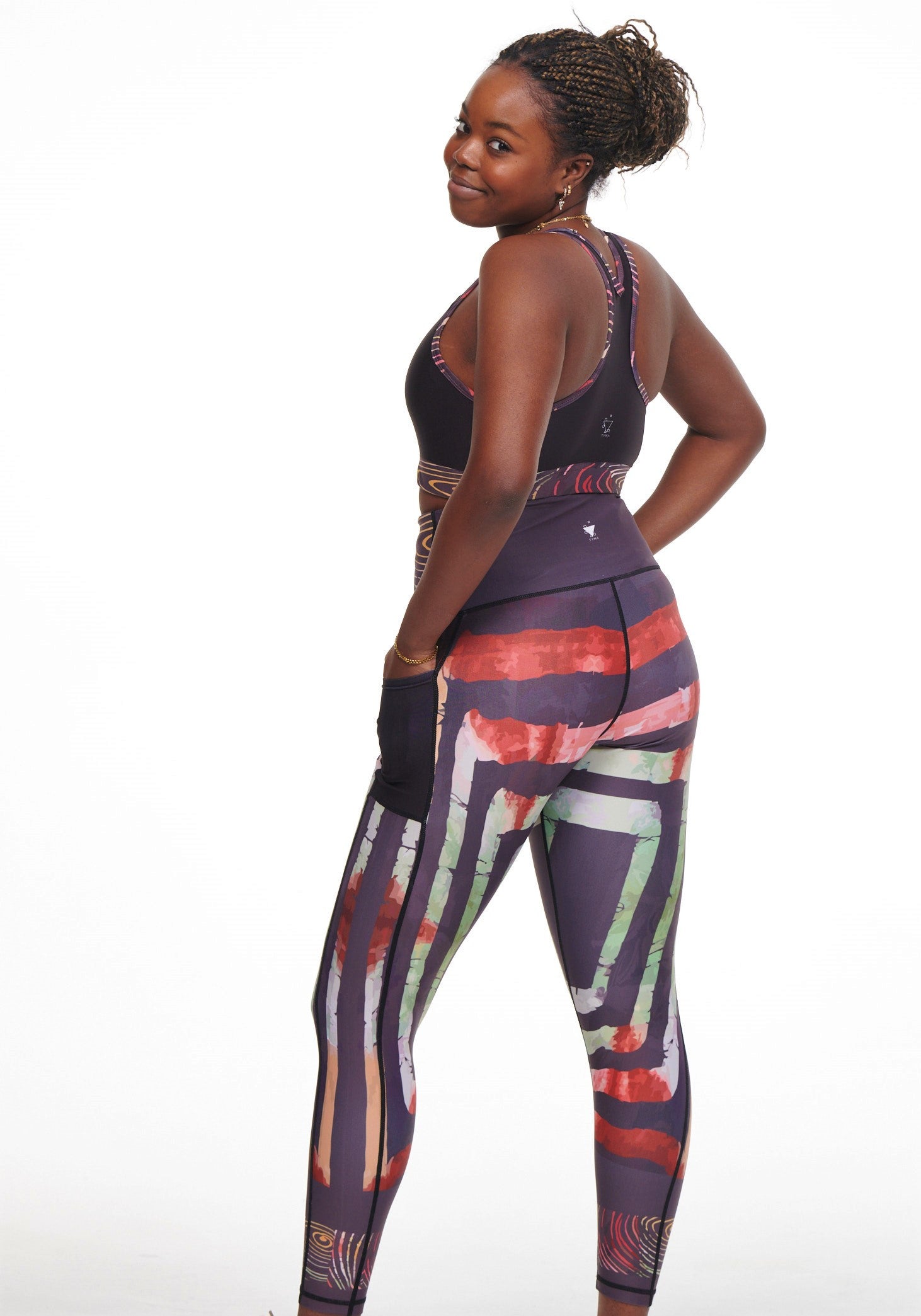 Adyre on Brocade Vibrant Leggings (Side Pocket)