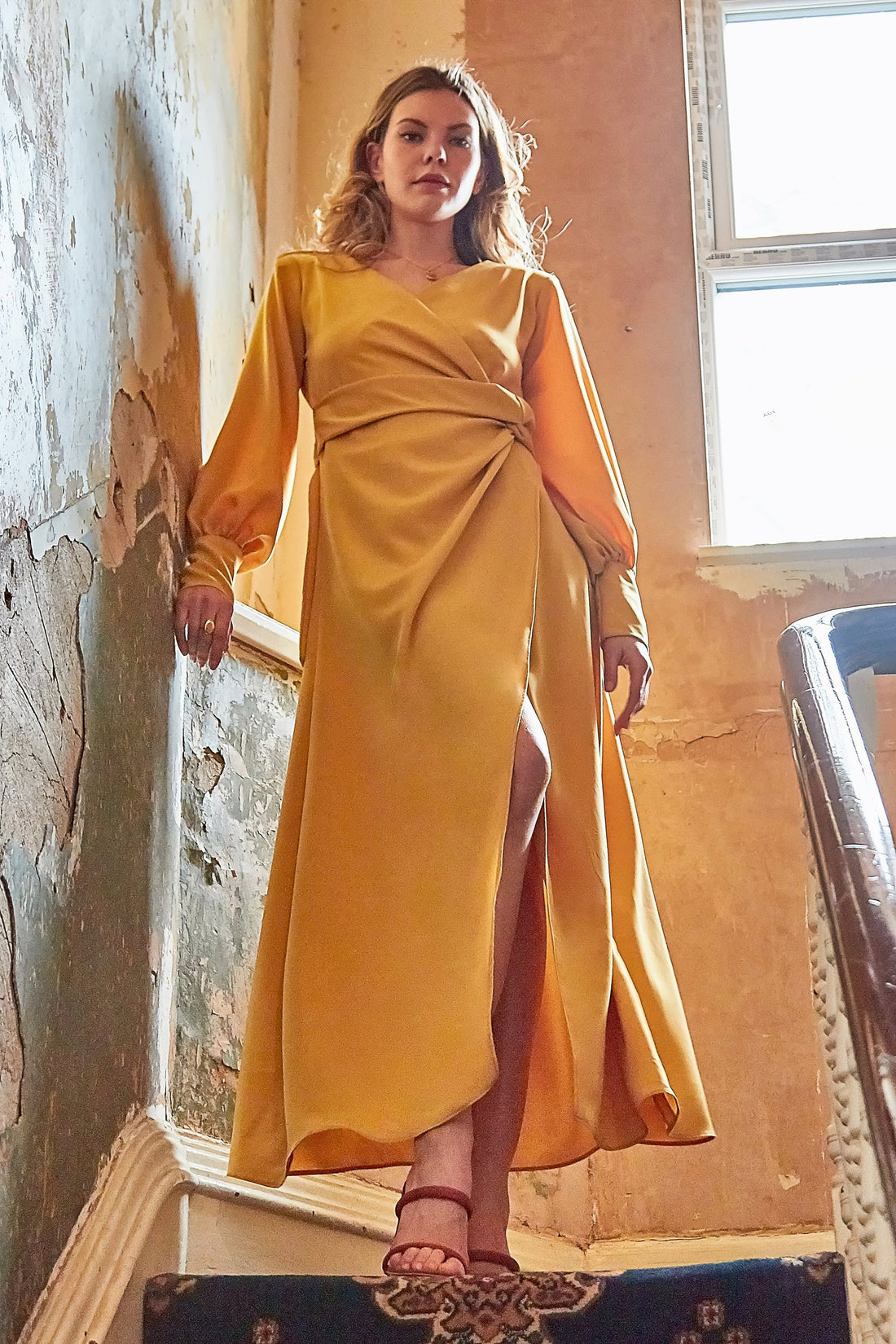 Mustard Wrap Dress