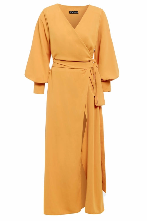 Mustard Wrap Dress