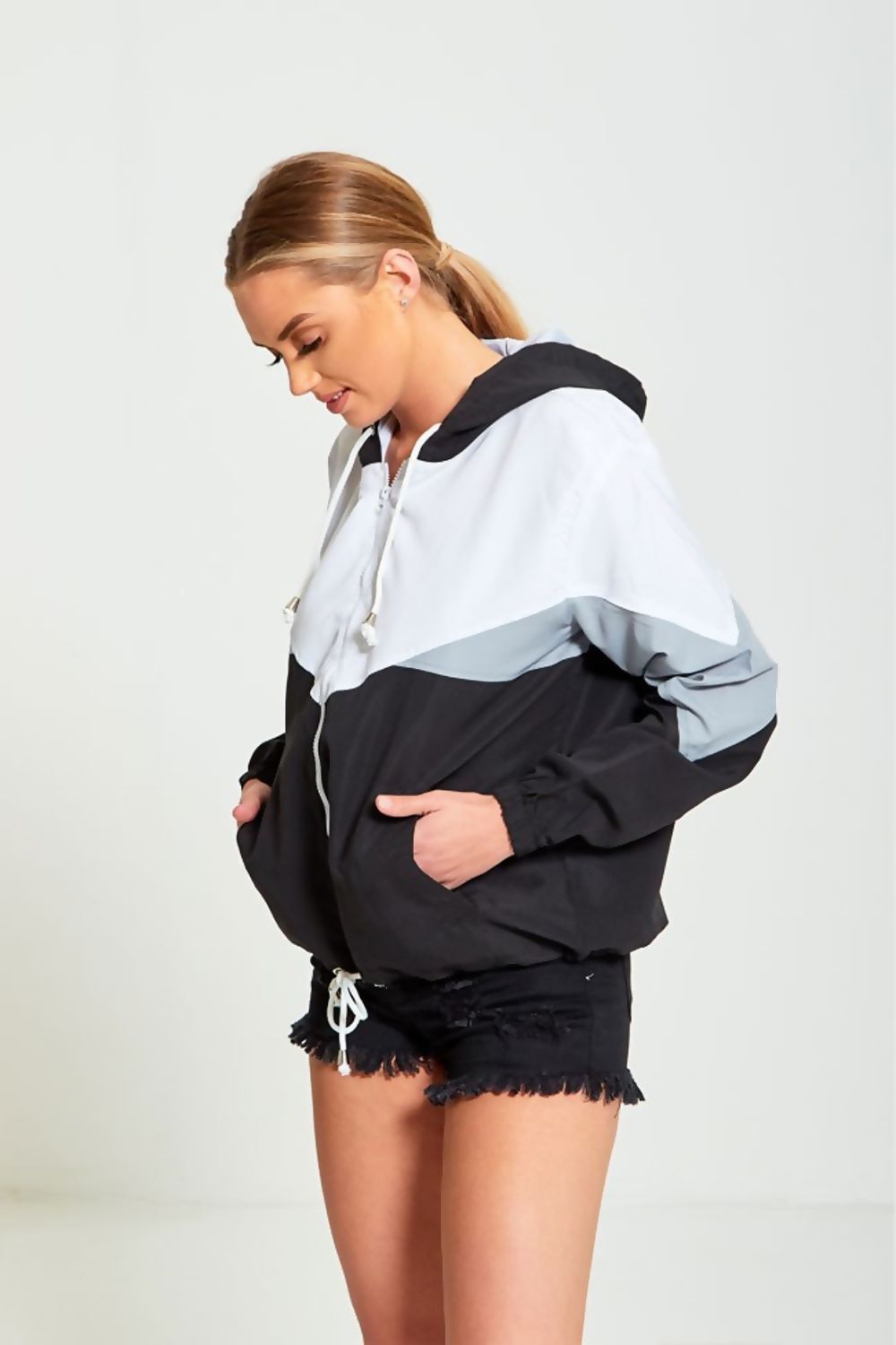 Two Tone Cagoule Jacket for Women