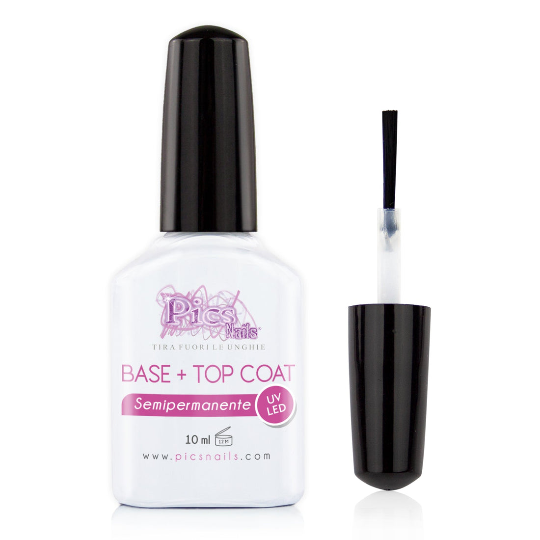 Base e Top Coat Semipermanente Unghie Gel Uv/Led - 10 ml