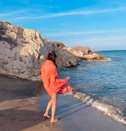 BEACH BOYS Orange - Das perfekte Strandtuch