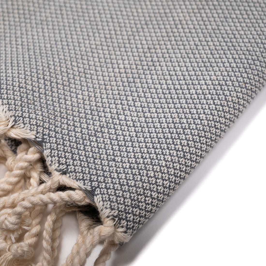 Handwoven Table Linen Peskir Spade | Dark Grey