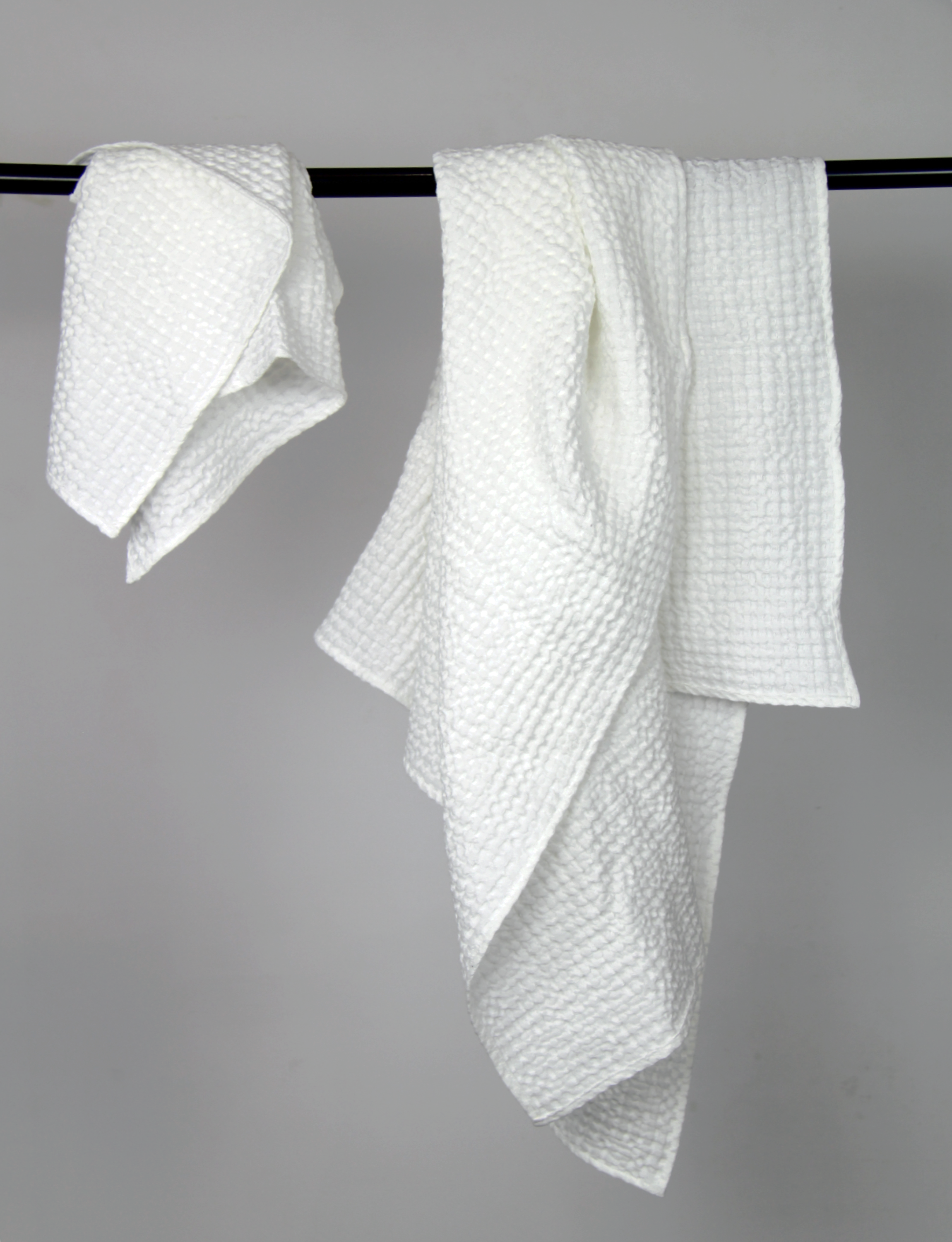 Light Grey linen waffle towel