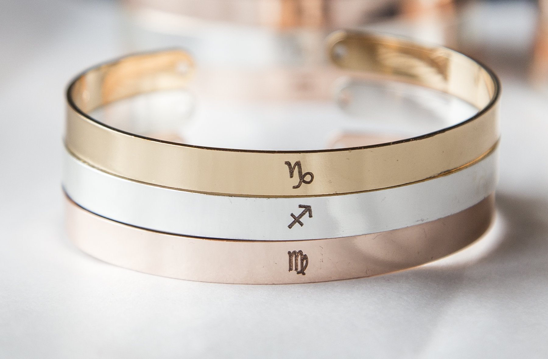 Personalized Zodiac Symbol Bracelet Horoscope Bracelet Virgo Leo