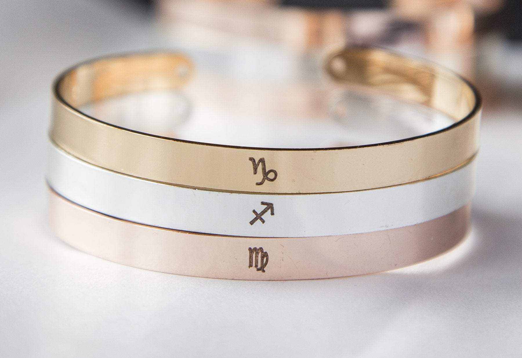 Personalized Zodiac Symbol Bracelet Horoscope Bracelet Virgo Leo