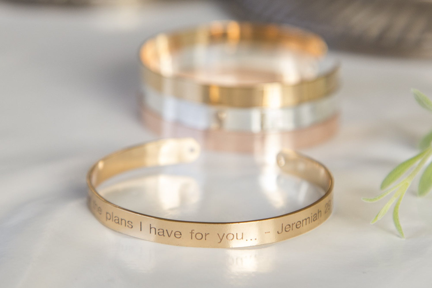 For I Know the Plans I Have For You Bracelet, Engraved Religious Bible