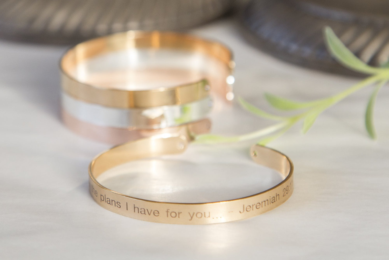 For I Know the Plans I Have For You Bracelet, Engraved Religious Bible