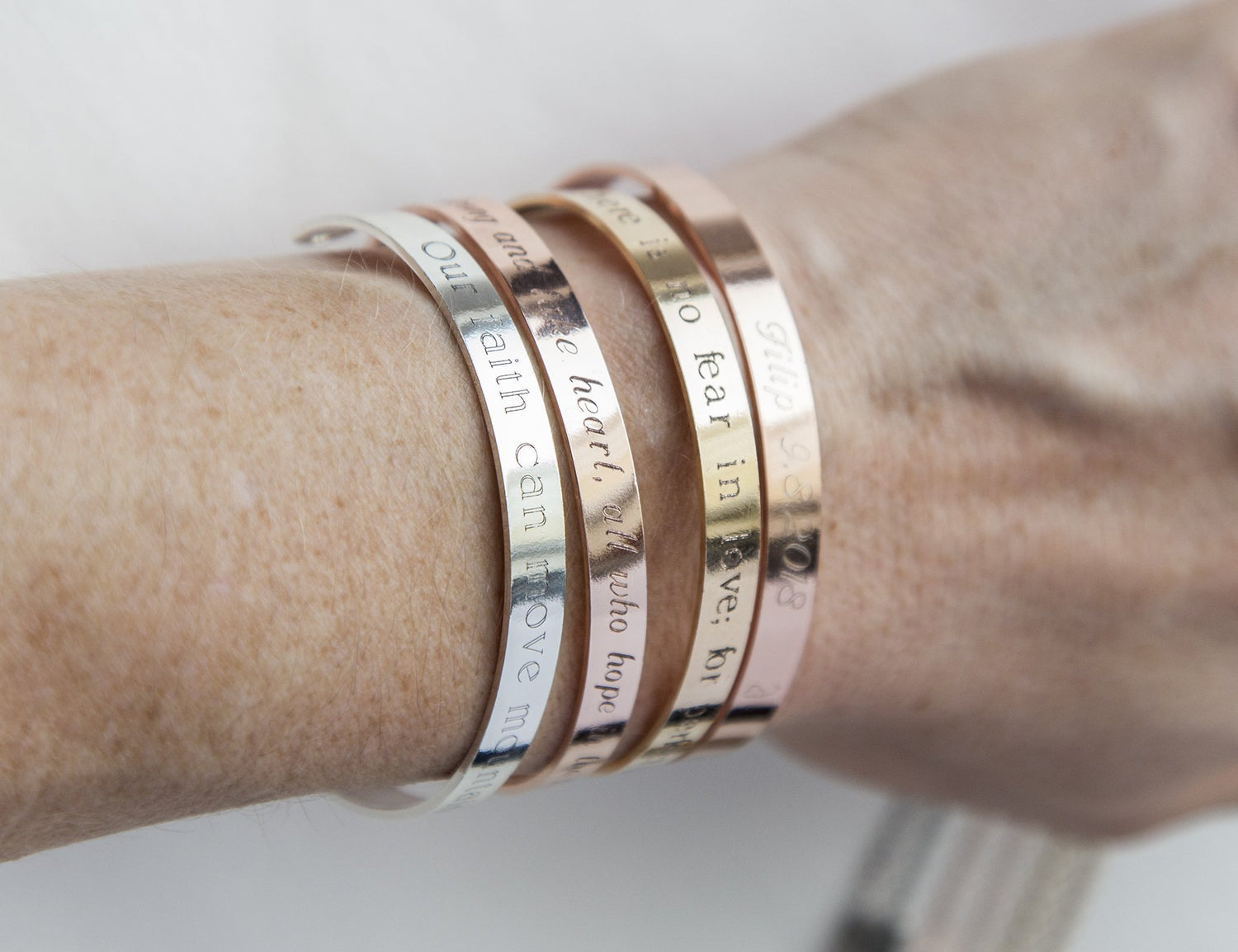 Your Anxiety Is Lying To You Bracelet, Engraved Secret Message