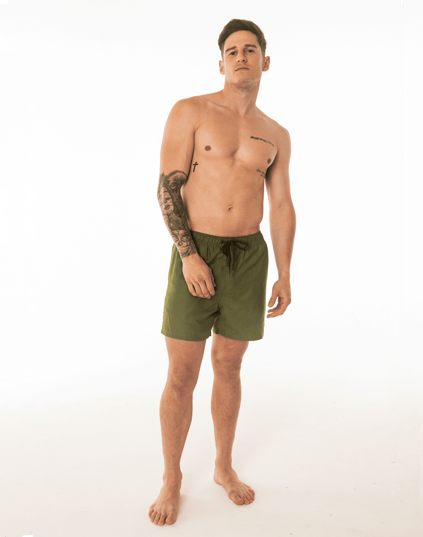 Olive Swim Shorts