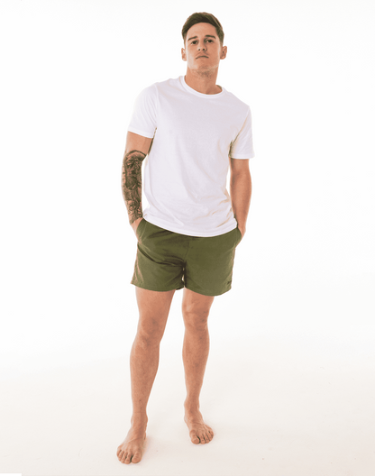 Olive Swim Shorts