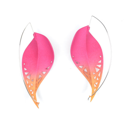 Leaf Earrings XL - Rainforest