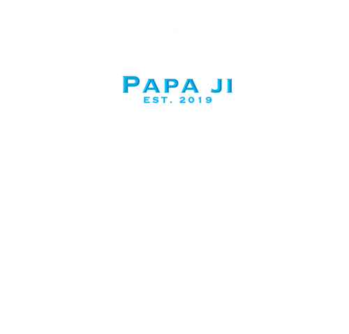 Classic Blue Text PAPA JI T-Shirt