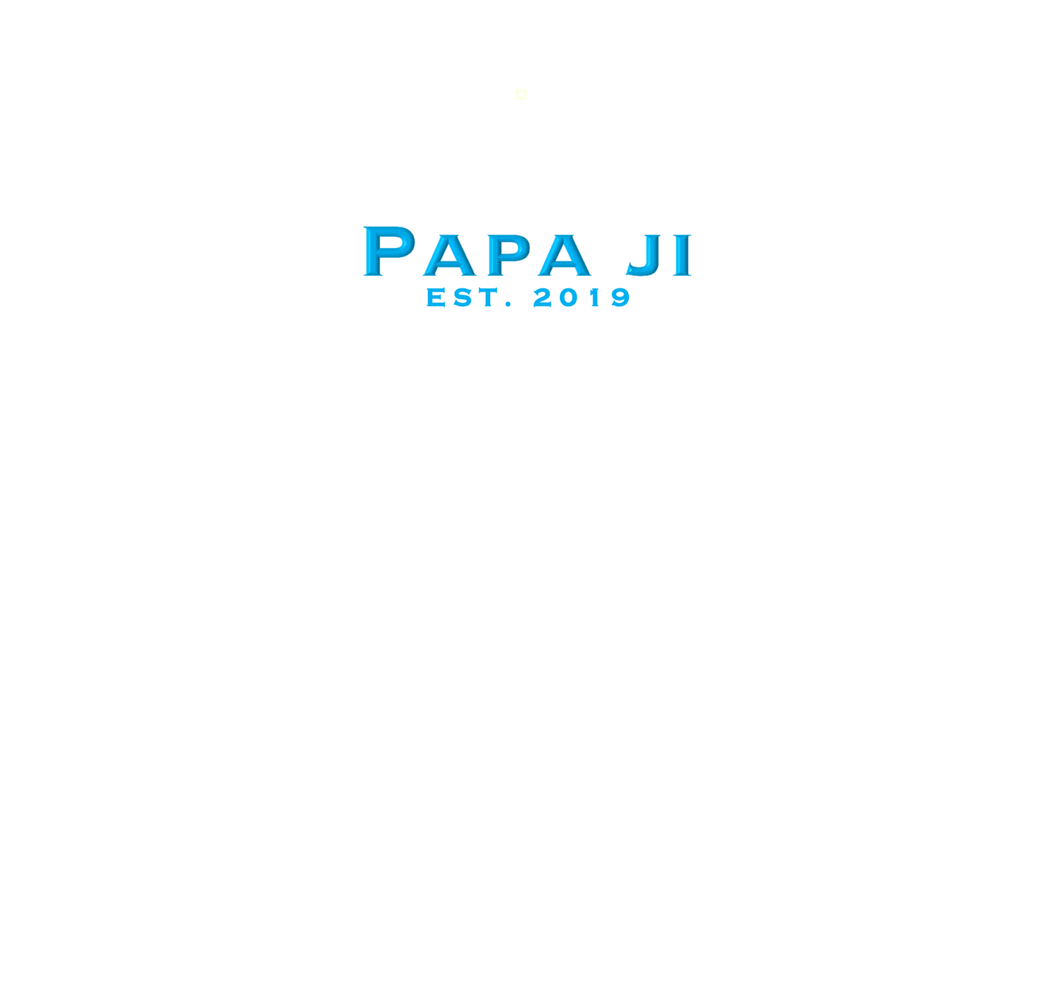 Classic Blue Text PAPA JI T-Shirt