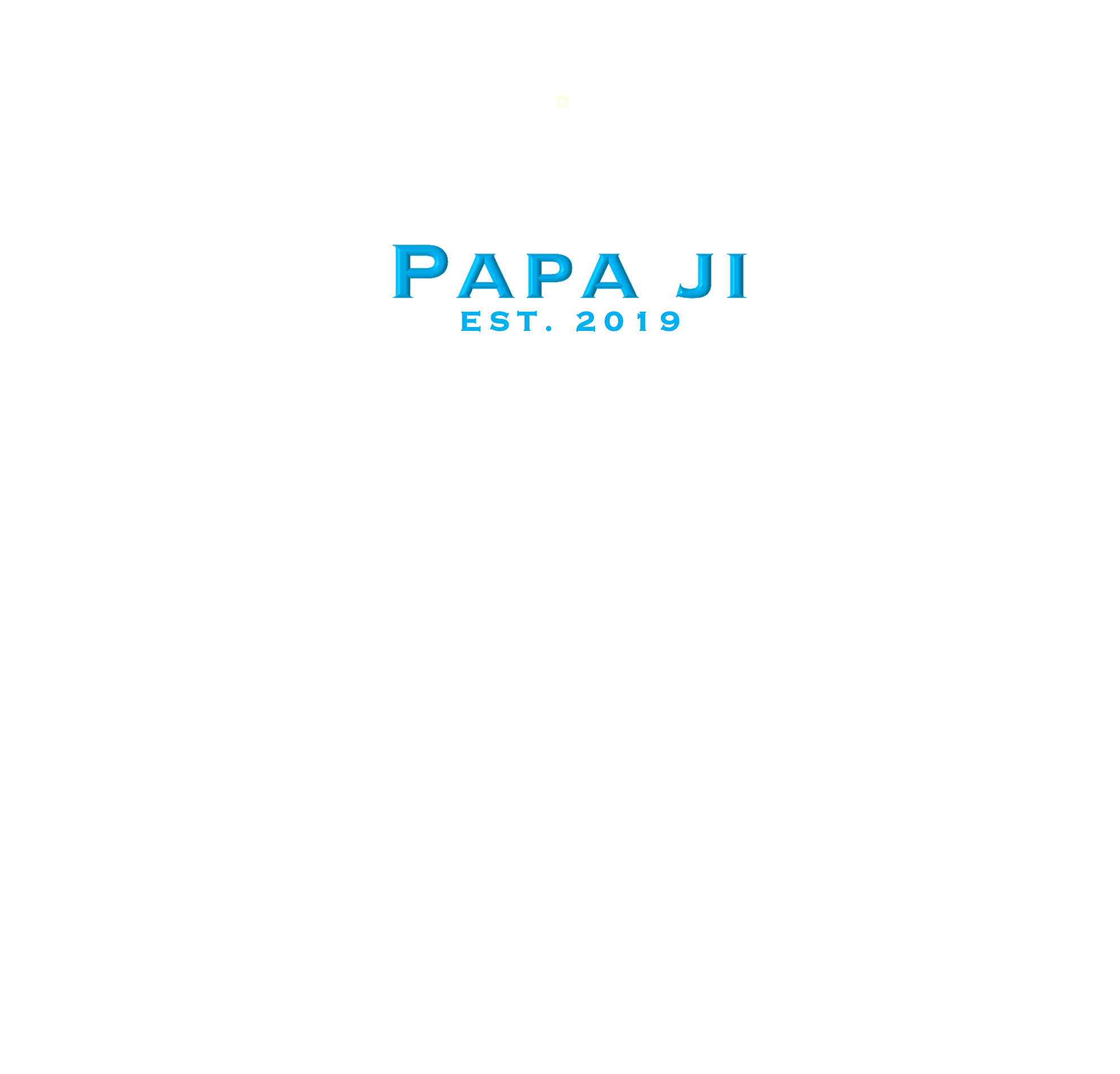 Classic Blue Text PAPA JI T-Shirt