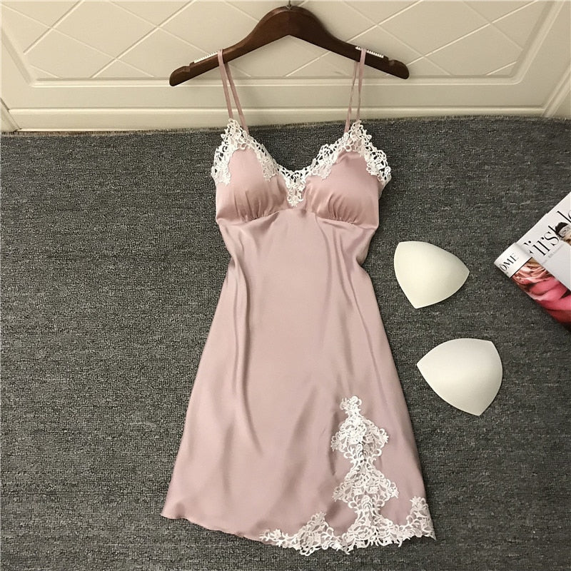 2019 Backless Sexy Strap Ladies Nightdress