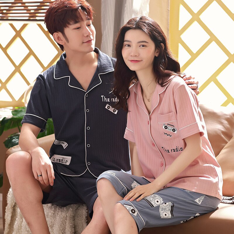 2019 Couple Pajamas Korean Version Cardigan