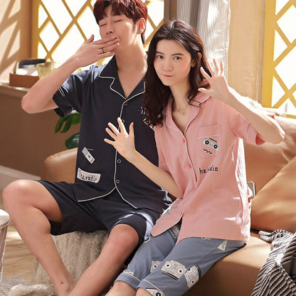 2019 Couple Pajamas Korean Version Cardigan