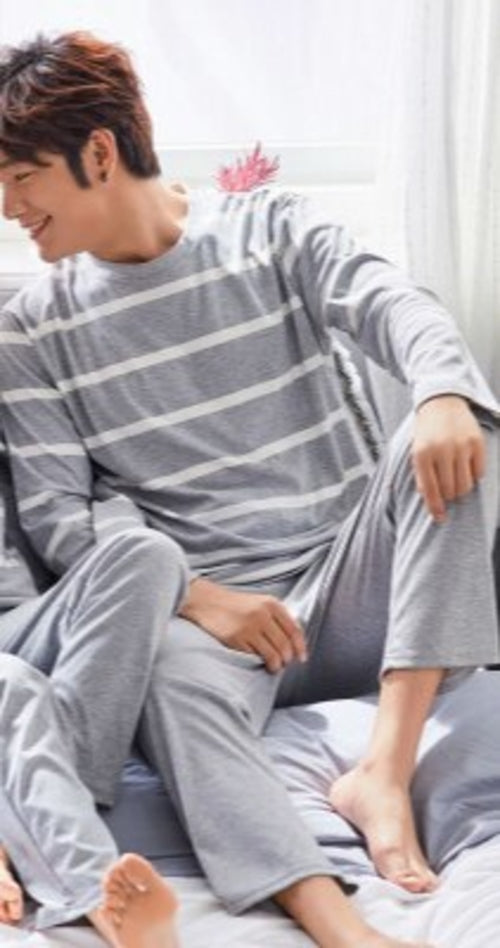 2019 Home Couple Pajamas Autumn Long Sleeve