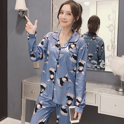 2019 New Cartoon Print Pajamas for Women