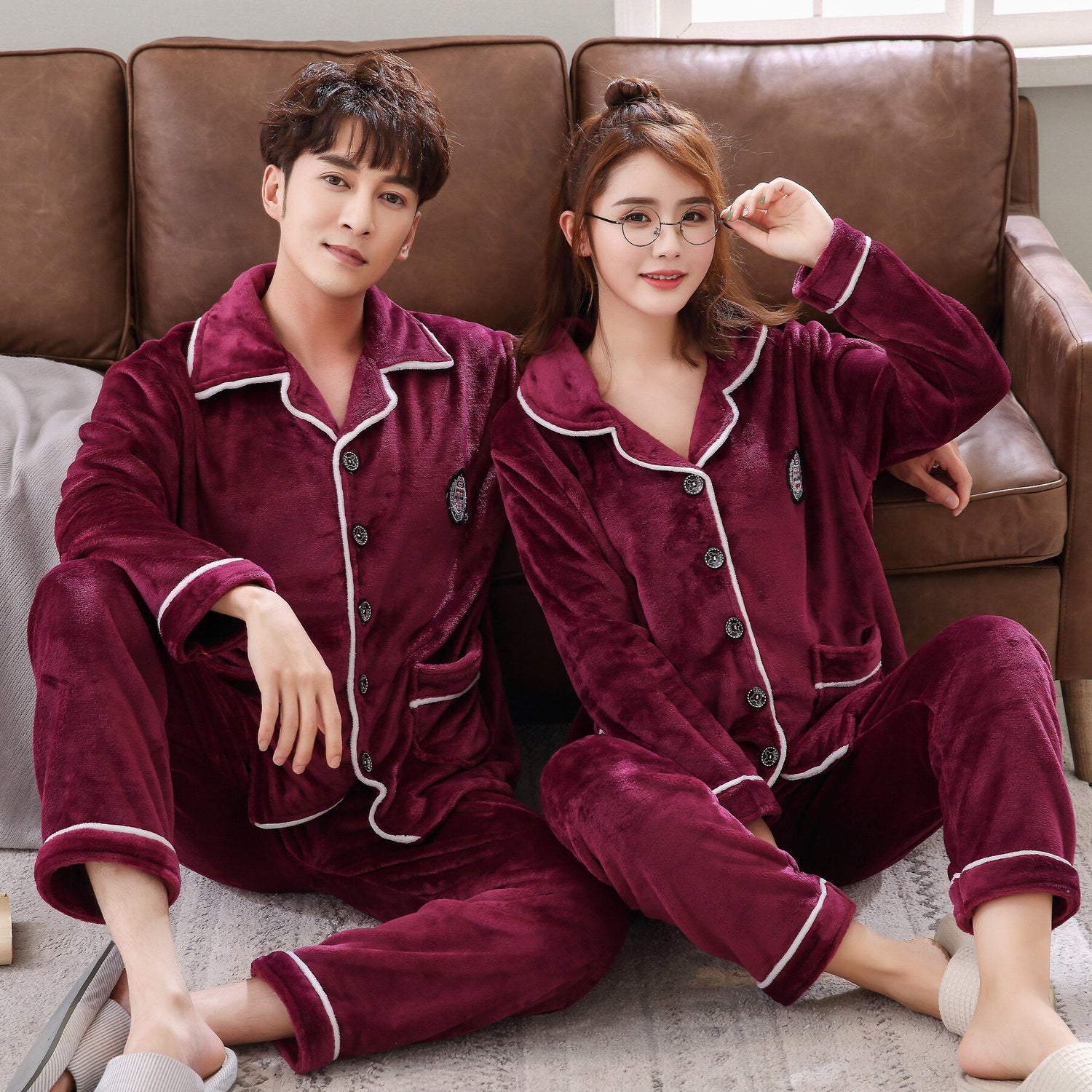 New Home Couple Sleepwear 2025 Long Sleeve