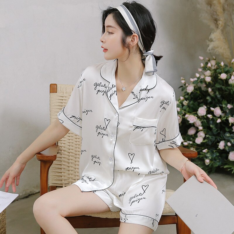 Summer 2019 Fashion Letter Printing Pajamas