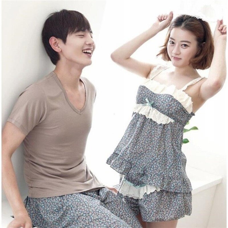 Summer Couple Pajamas Two Piece 2019 New