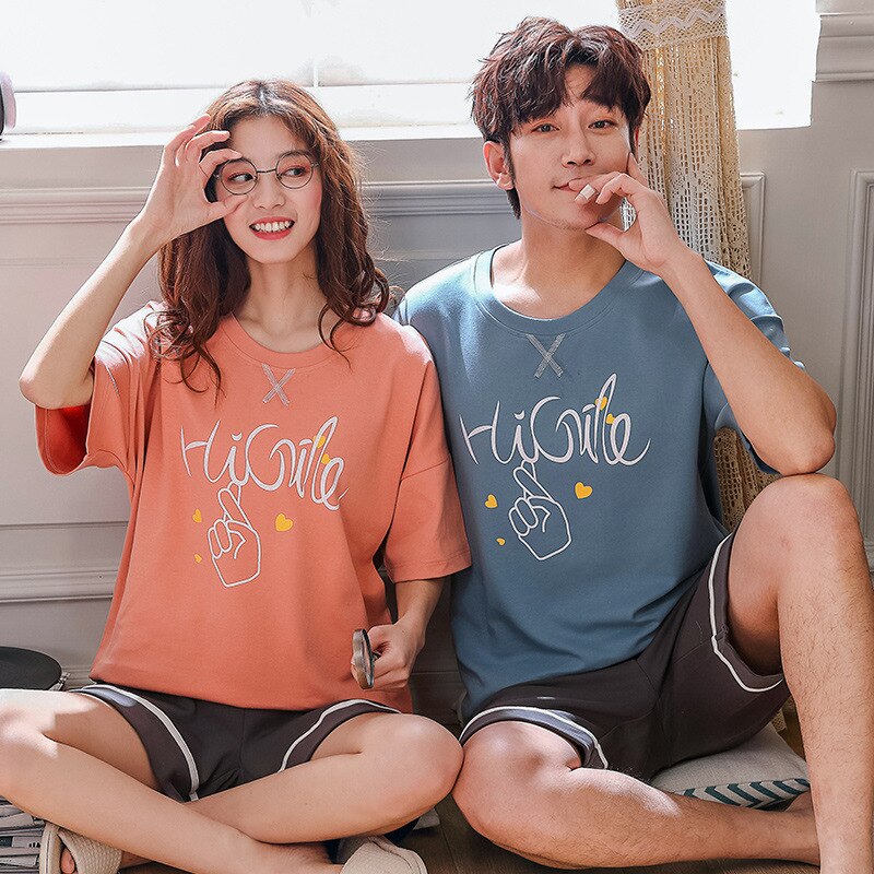 Summer Home Couple Pajamas 2019 Korean