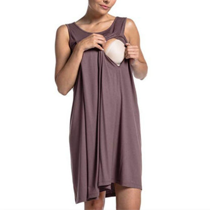 Summer Sleeveless Breathable Nightgowns