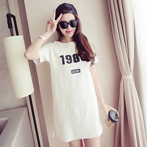 Summer Thin Short Sleeve Loose Long Home