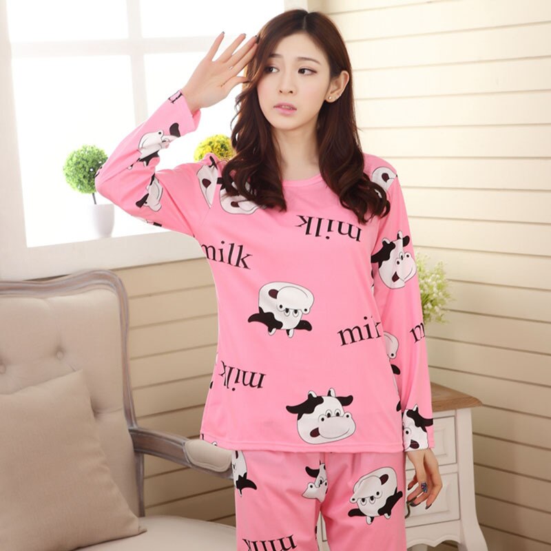 Sweet Style Long Sleeve Nightwear for Women