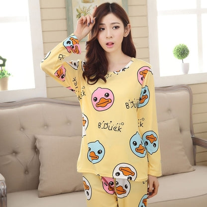 Sweet Style Long Sleeve Nightwear for Women