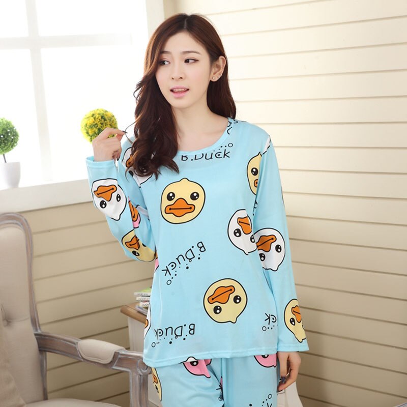 Sweet Style Long Sleeve Nightwear for Women