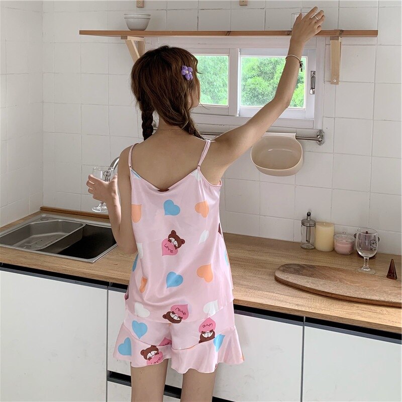 Sweet Style Love Print Cute Sleepwear 2019