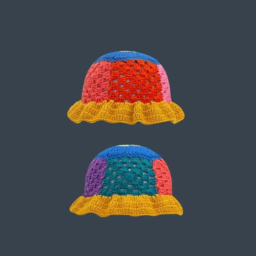 Handmade Knitted Bucket  Hat