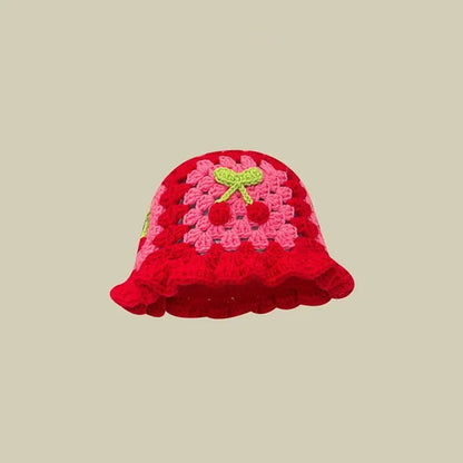 Handmade Knitted Bucket  Hat