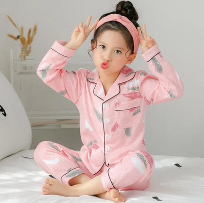 Sping Autumn Baby Girls Clothes Pajamas Sets Boy Pyjamas Kids Homewear