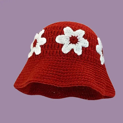 Handmade Knitted Bucket  Hat